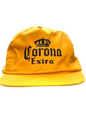 Corona Extra Orange Snapback Cap Hat Adjustable Black Crown Logo